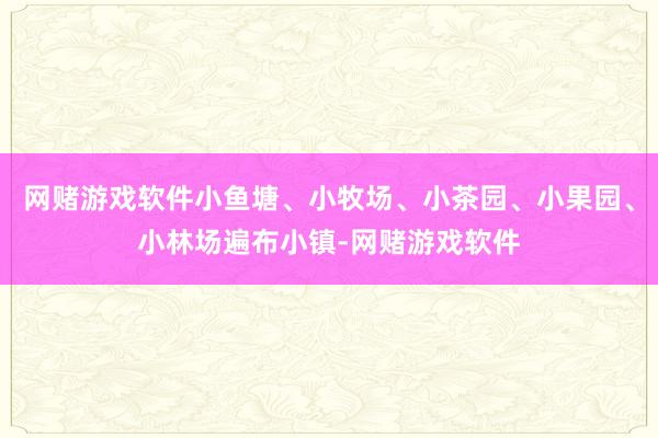 网赌游戏软件小鱼塘、小牧场、小茶园、小果园、小林场遍布小镇-网赌游戏软件