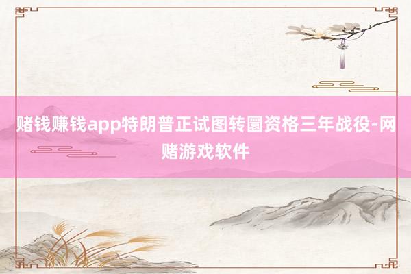 赌钱赚钱app特朗普正试图转圜资格三年战役-网赌游戏软件