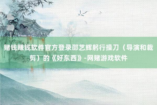 赌钱赚钱软件官方登录邵艺辉躬行操刀（导演和裁剪）的《好东西》-网赌游戏软件