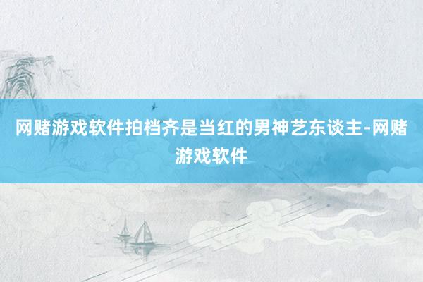 网赌游戏软件拍档齐是当红的男神艺东谈主-网赌游戏软件