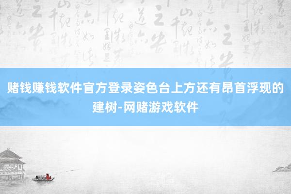 赌钱赚钱软件官方登录姿色台上方还有昂首浮现的建树-网赌游戏软件