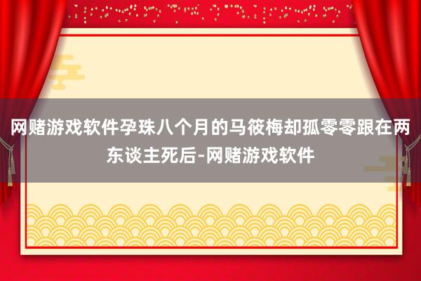 网赌游戏软件孕珠八个月的马筱梅却孤零零跟在两东谈主死后-网赌游戏软件